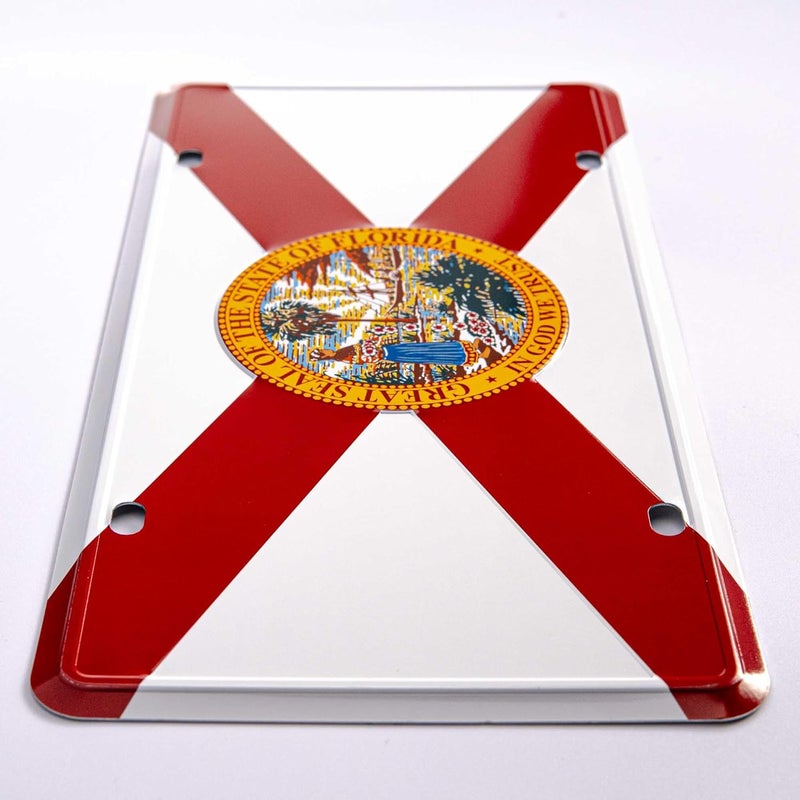 Pickwicks Florida State Flag License Plate – Embossed HD Aluminum – Sunshine State Pride – Decorative Car Tag – 6”x12” Novelty Metal Sign - Image 4